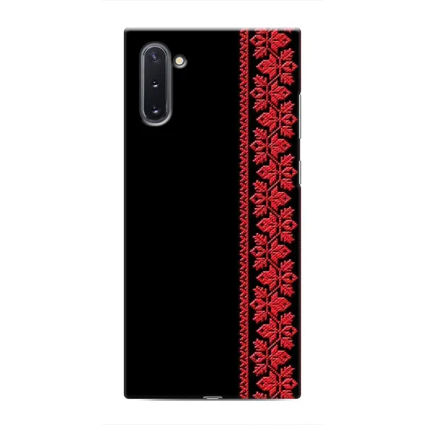 Чехол с рисунком «Вышиванка на черном» для Samsung Galaxy Note 10 Чехол с рисунком «Вышиванка на черном» для Samsung Galaxy Note 10
