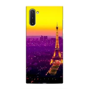 Чехол с Эйфелевой башней на Samsung Galaxy Note 10 (Яркая башня)
