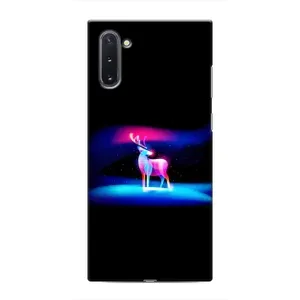 Силиконовый бампер с картинкой животных для Samsung Galaxy Note 10 (Яркий олень)