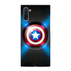 Чехол с Щитом Капитана Америки на Samsung Galaxy Note 10 (Яркий Щит Капитана)