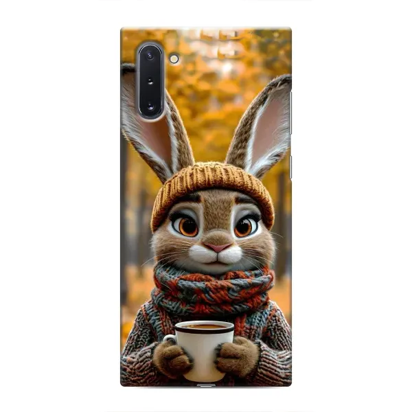 Чехол с рисунком «Зайчик с кофе» для Samsung Galaxy Note 10 Чехол с рисунком «Зайчик с кофе» для Samsung Galaxy Note 10