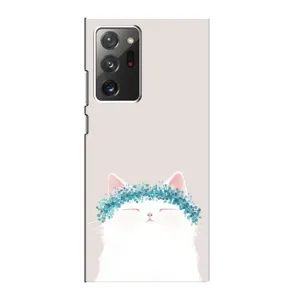Чехол на тематику: Коты для Samsung Galaxy Note 20 Ultra (Белый котик)