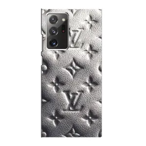 Текстурный Чехол Louis Vuitton для Самсунг Нот 20 Ультра (Бежевый ЛВ)