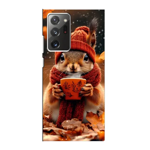 Чехол с рисунком «Белка с кофе» для Samsung Galaxy Note 20 Ultra Чехол с рисунком «Белка с кофе» для Samsung Galaxy Note 20 Ultra