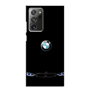 Силіконовий бампер з картинкою машини на Samsung Galaxy Note 20 Ultra (Чорний BMW)