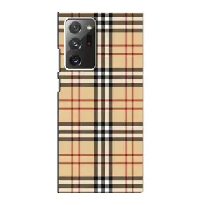 Чехол с Брендами одежды на Самсунг Нот 20 Ультра (Burberry стиль)