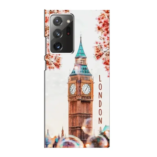 Чехол с рисунком «Часы Лондон» для Samsung Galaxy Note 20 Ultra Чехол с рисунком «Часы Лондон» для Samsung Galaxy Note 20 Ultra