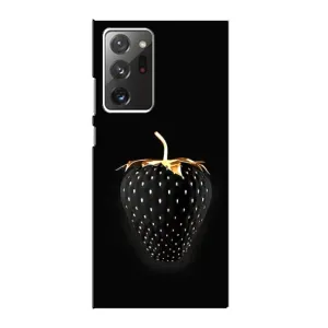 Чехол с изображением вкусной еды для Samsung Galaxy Note 20 Ultra (Чёрная клубника)