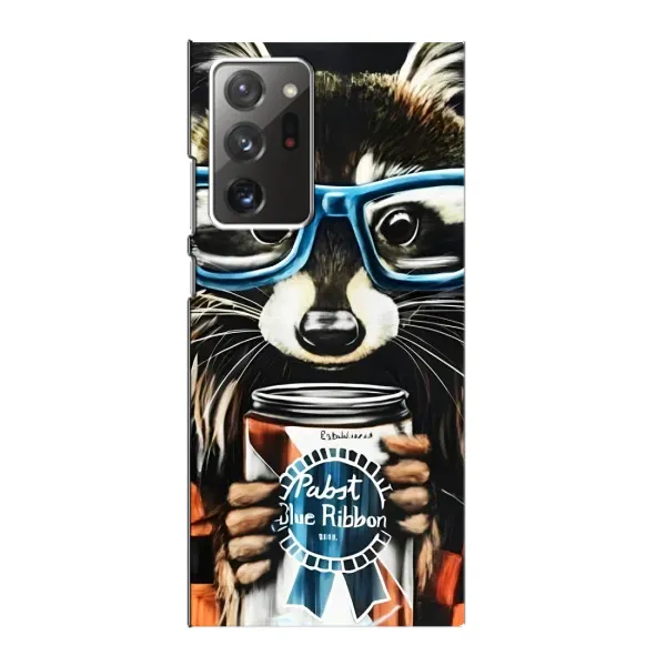 Чехол с рисунком «Енот в очках» для Samsung Galaxy Note 20 Ultra Чехол с рисунком «Енот в очках» для Samsung Galaxy Note 20 Ultra