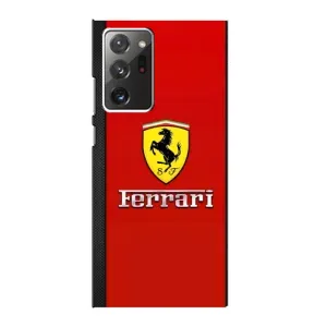 Силіконовий бампер з картинкою машини на Samsung Galaxy Note 20 Ultra (Ferrari Logo)