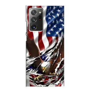 Чехол Флаг USA для Samsung Galaxy Note 20 Ultra (Флаг USA)