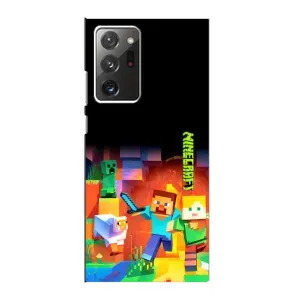 Чехлы для Samsung Galaxy Note 20 Ultra (Персонажи Майн Крафт) (Герой Майнкрафт)