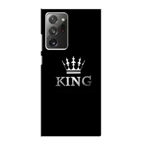 Чехол (Корона на чёрном фоне) для Самсунг Нот 20 Ультра (KING)