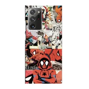Чехол Супергерой Человека Паука на Samsung Galaxy Note 20 Ultra (Комикс Паука)