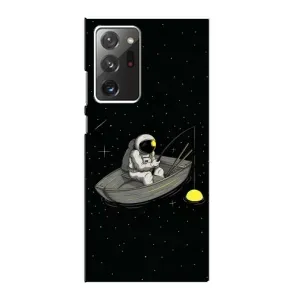 Силиконовый Чехол с принтом "Космонавты" на Samsung Galaxy Note 20 Ultra (Космонавт на рыбалке)