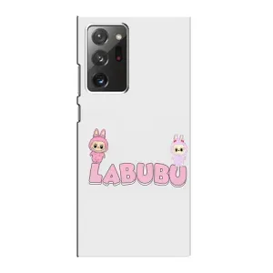 Чехол с принтом Лабубу для Samsung Galaxy Note 20 Ultra (Логотип Лабубу)