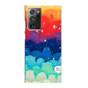 Силиконовый чехол с котиком для Samsung Galaxy Note 20 Ultra (Mew)