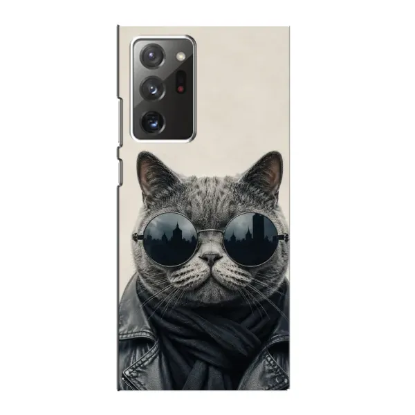 Чехол с рисунком «Модный кот» для Samsung Galaxy Note 20 Ultra Чехол с рисунком «Модный кот» для Samsung Galaxy Note 20 Ultra