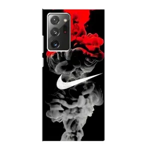 Силиконовый Чехол на Samsung Galaxy Note 20 Ultra с картинкой Nike (Nike дым)