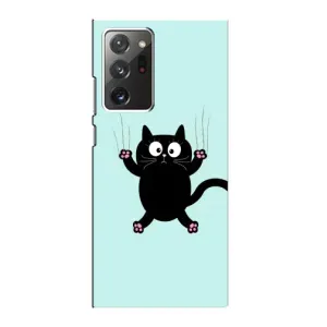Силиконовый чехол с котиком для Samsung Galaxy Note 20 Ultra (Падающий кот)