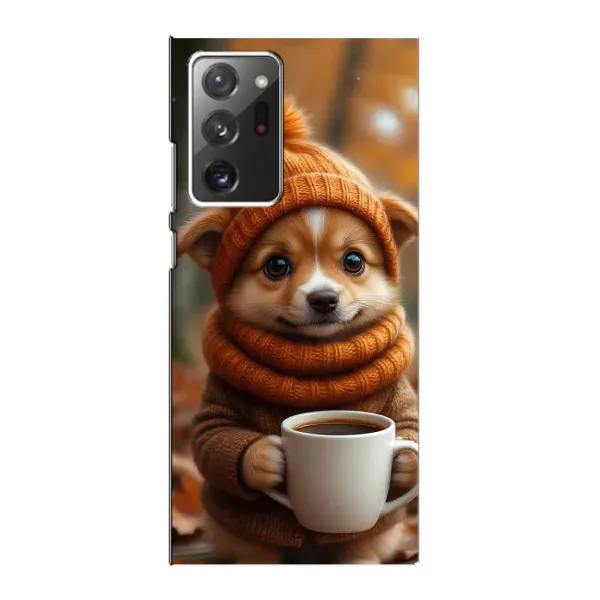 Чехол с рисунком «Собачка с кофе» для Samsung Galaxy Note 20 Ultra Чехол с рисунком «Собачка с кофе» для Samsung Galaxy Note 20 Ultra