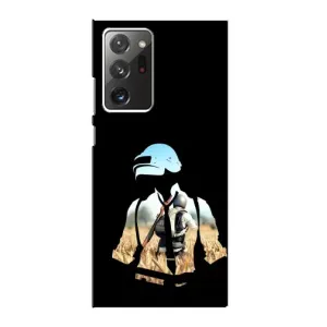Силиконовый чехол с картинкой "Герой Pubg" на Samsung Galaxy Note 20 Ultra (Пубг мен)