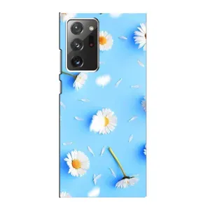 Чохол з Квітами для Samsung Galaxy Note 20 Ultra (ромашки на блакитному)