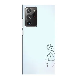 Чехлы (Знак сердечка) на Samsung Galaxy Note 20 Ultra (Сердце на голубом)