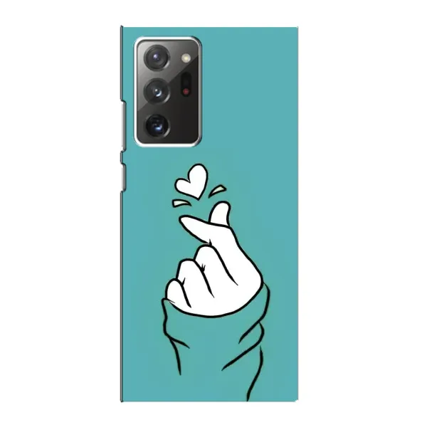 Чехол с рисунком «Сердечко на бирюзовом» для Samsung Galaxy Note 20 Ultra Чехол с рисунком «Сердечко на бирюзовом» для Samsung Galaxy Note 20 Ultra