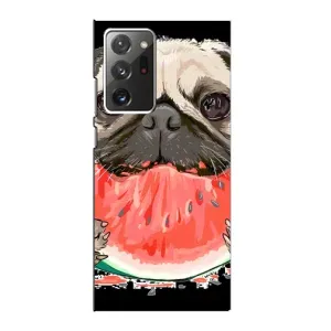 Чехол (ТПУ) Милые собачки для Samsung Galaxy Note 20 Ultra (Смешной Мопс)