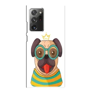 Бампер для Samsung Galaxy Note 20 Ultra с картинкой "Песики" (Собака Король)