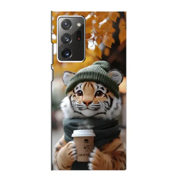 Чехол с рисунком «Тигр с кофе» для Samsung Galaxy Note 20 Ultra Чехол с рисунком «Тигр с кофе» для Samsung Galaxy Note 20 Ultra