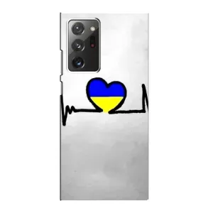 Силиконовый Чехол на Samsung Galaxy Note 20 Ultra (Я-Украина) (Украинская кардиограмма)