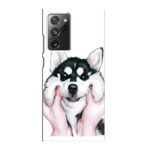 Бампер для Samsung Galaxy Note 20 Ultra с картинкой "Песики" (Собака Хаски)
