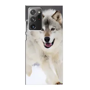 Чохол з Вовком на Samsung Galaxy Note 20 Ultra (Вовк біжить по снігу)