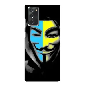 Чехол с Украинской символикой на Самсунг Нот 20 (Анонимус патриот)