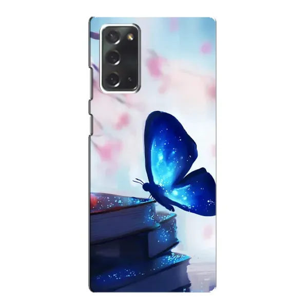 Чехол с рисунком «Бабочка синяя» для Samsung Galaxy Note 20 Чехол с рисунком «Бабочка синяя» для Samsung Galaxy Note 20