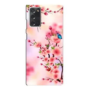 Чохол з картинкою Сакури на Samsung Galaxy Note 20 (Метелики на сакурі)