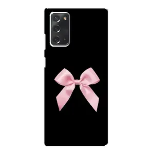 Чехол банты для Samsung Galaxy Note 20 (Бант на черном)