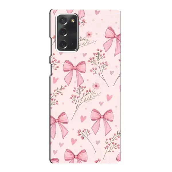 Чехол с рисунком «Банты с цветами» для Samsung Galaxy Note 20 Чехол с рисунком «Банты с цветами» для Samsung Galaxy Note 20