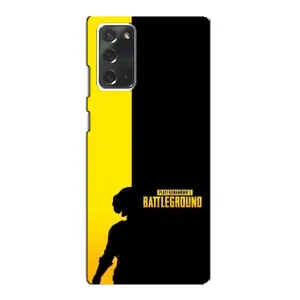 Чохол (TPU) з картинкою "Лого Пабг" на Самсунг Нот 20 (Battlegrounds)