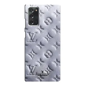 Текстурний Чохол Louis Vuitton для Самсунг Нот 20 (Білий ЛВ)