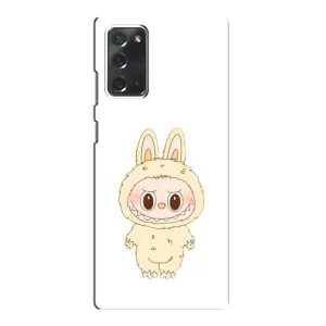 Чехол с принтом Лабубу для Samsung Galaxy Note 20 (Бежевый Лабубу)