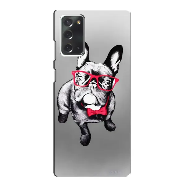 Чехол с рисунком «Бульдог в очках» для Samsung Galaxy Note 20 Чехол с рисунком «Бульдог в очках» для Samsung Galaxy Note 20