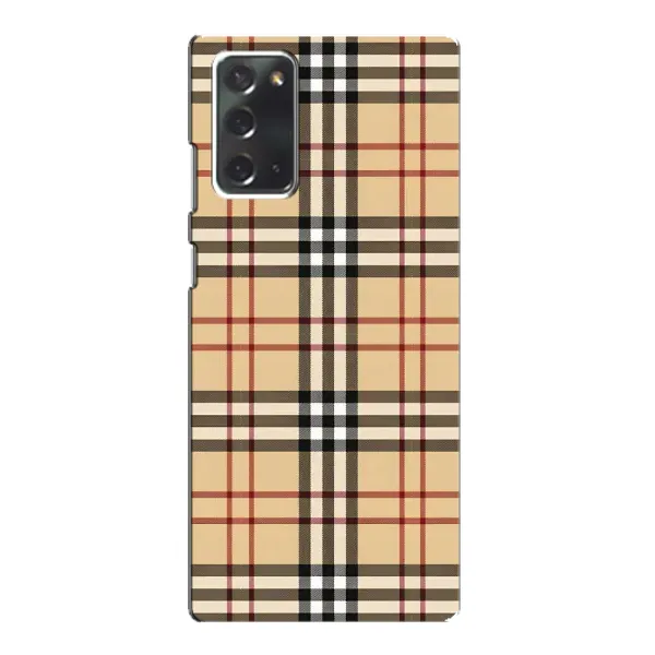Чехол с рисунком «Burberry стиль» для Samsung Galaxy Note 20