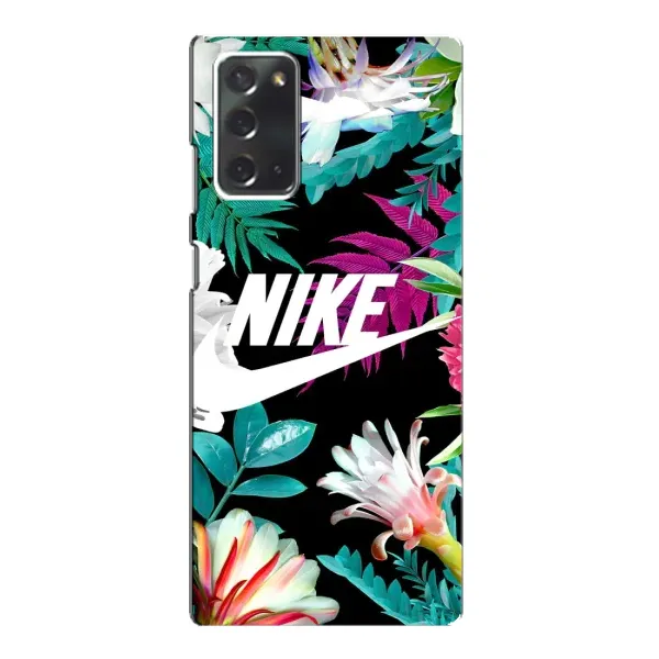 Чехол с рисунком «Цветочный Nike» для Samsung Galaxy Note 20