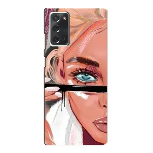 Силіконовый Чохол на Samsung Galaxy Note 20 з картинкой Модных девушек (Дівчина та вії)
