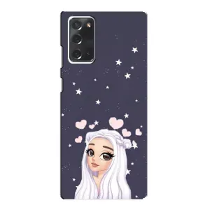 Чохол Стильні дівчата на Samsung Galaxy Note 20 (Дівчина та серця)