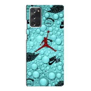 Силіконовый Чохол Nike Air Jordan на Самсунг Нот 20 (Джордан Найк)