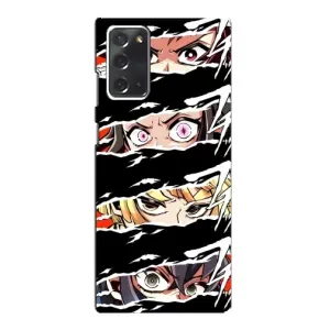 Силіконові чохлі з очіма Anime для Самсунг Нот 20 (Очі на чорному)